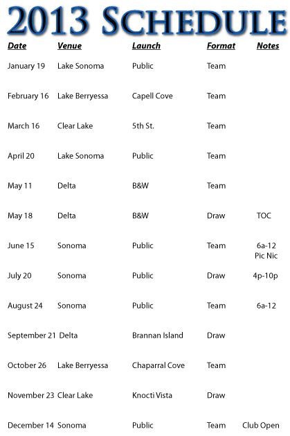 2012 Schedule