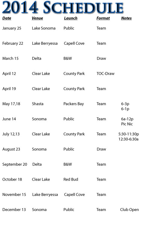 2014 Schedule