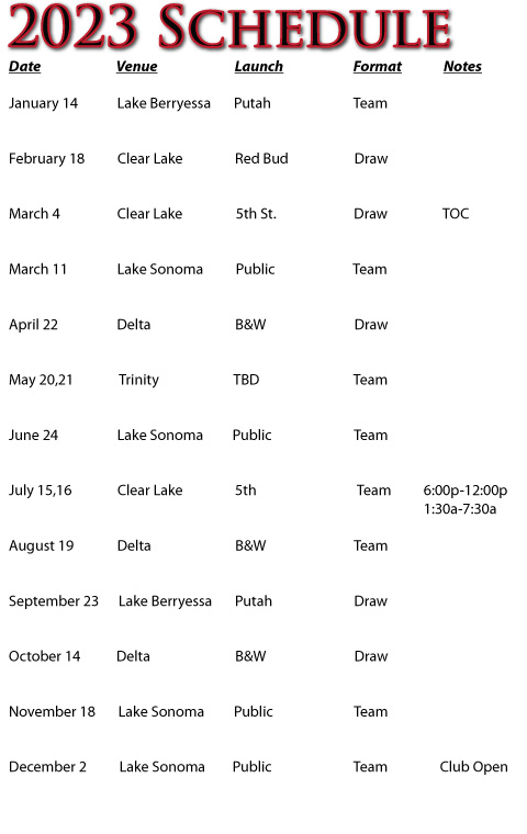 2019 Schedule