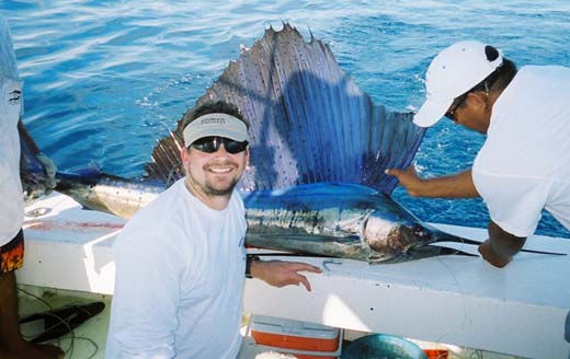 John Hatfield with Sailfish