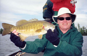 Ken Bull and a 3.5lb smallie