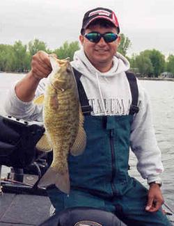 Paul Facio with a 4lb smallie