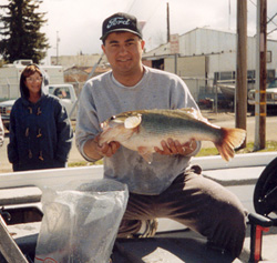 Paul Facio and an 11.97lb largemouth from Clear Lake